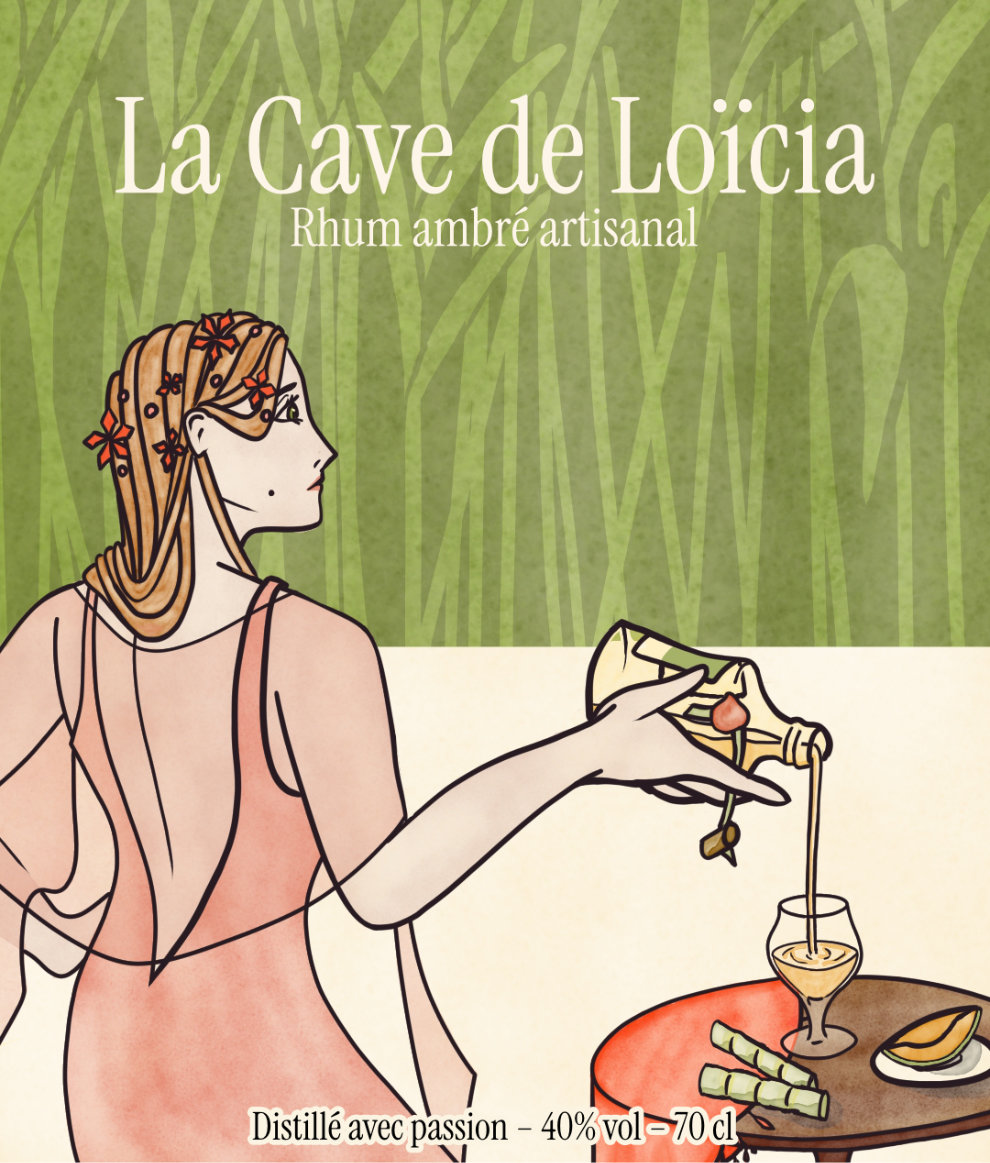 étiquette rhum ambré