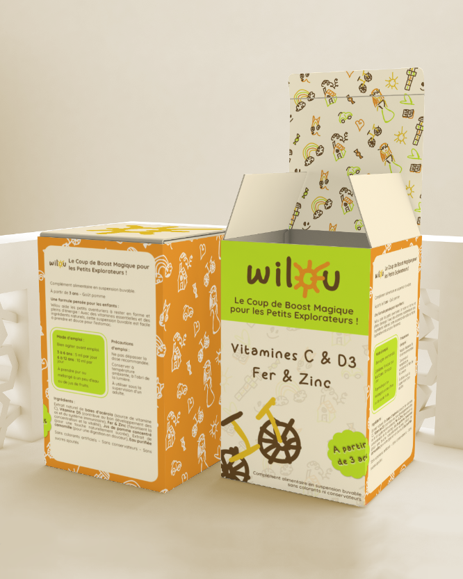 mockup packaging vitamines